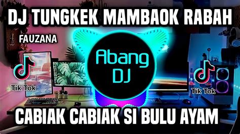 Dj Tungkek Mambaok Rabah Remix Full Bass Viral Tiktok Terbaru 2023 Cabiak Cabiak Si Bulu Ayam