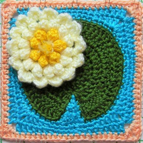 Txmommyladys Crochet Escape Crochet Pattern Water Lily Pad Granny Square