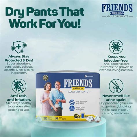 Friends Premium Adult Diapers Pant Style Friends Diaper