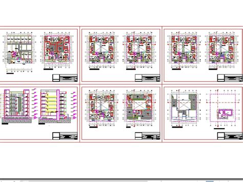 Edificio Multifamiliar Pisos En Autocad Cad Kb Bibliocad