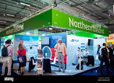 Northern Ireland Stand At Farnborough International Airshow 2022 Stock