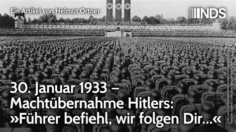 Januar Macht Bernahme Hitlers F Hrer Befiehl Wir Folgen