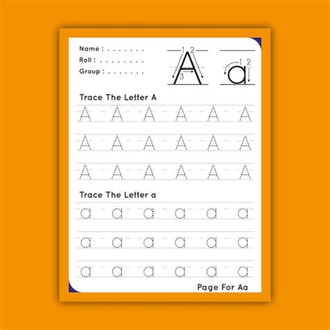 Premium Vector Alphabet Tracing Worksheets With Letters Aa To Zz