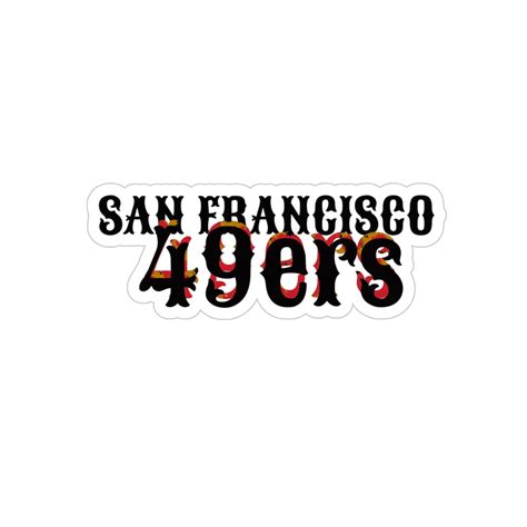 TRANSPARENT 49ers Sticker 49ers Sticker 49ers Gift 49ers - Etsy