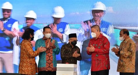 Resmikan Topping Off Menara Syariah Wapres Berharap Jadi Pusat