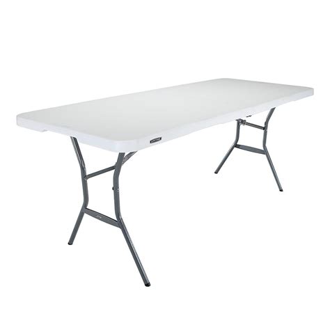 Mesa Lifetime Plegable Rectangular Blanco Walmart en línea