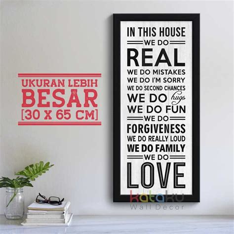 Jual Hiasan Dinding Rumah Poster Home Decor Pajangan Dinding