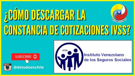 CONSTANCIA DE COTIZACIONES IVSS Ó Constancia de afiliación régimen