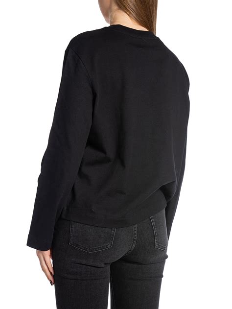 Selected Femme Topp Essential Ls Boxy Black