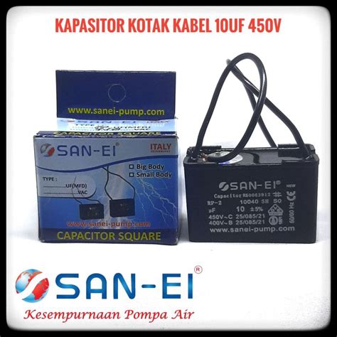 Kapasitor Jenis Kotak Kabel 10uf 450v Lazada Indonesia