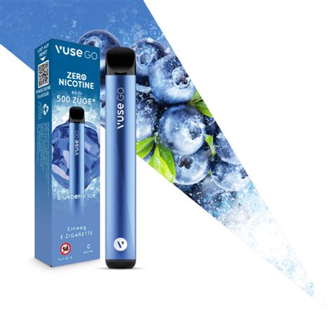 Vuse Go Nikotinfrei Blueberry Ice Einweg E Zigarette