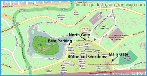 San Francisco Golden Gate Park Map Travelsfinderscom