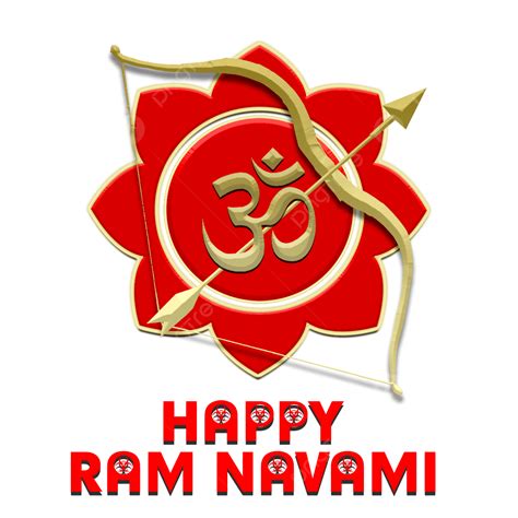 Happy Ram Navami White Transparent Happy Ram Navami Red Color Design