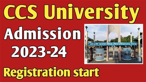 CCS University Admission Process 2023 24 UG PG Regular Private