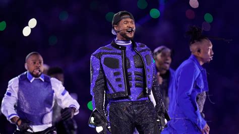 Super Bowl halftime show review: Usher shines at star-studded ...