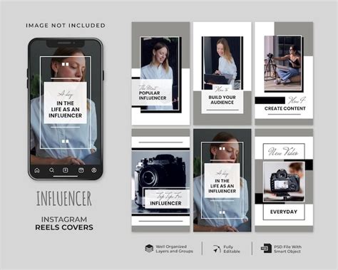 Plantilla De Portada De Reels De Instagram De Influencer Archivo Psd