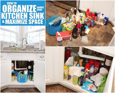 How To Organize Under Your Kitchen Sink And Maximize Space Diy Craft