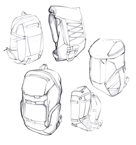 Backpack Sketches by Daniel Valsesia at Coroflot.com