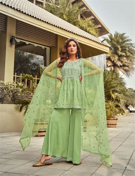 Buy Parra Aafreen Party Wear Kurti With Bottom Dupatta Collection