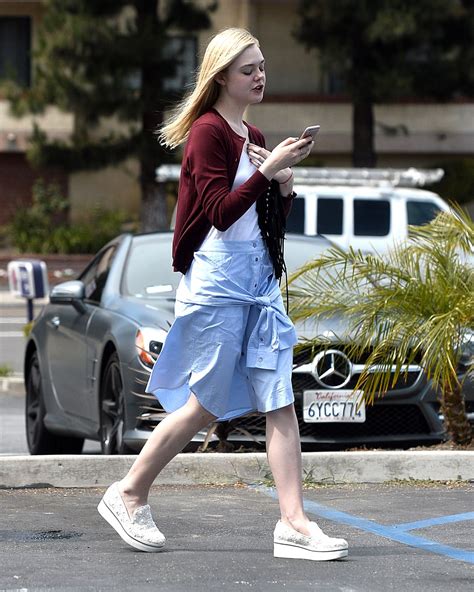 Elle Fanning Street Style Los Angeles June 2015 • Celebmafia