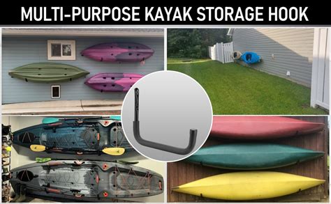 PiPaFox Garage Storage Hook 39cm Heavy Duty Steel Kayak Storage Rack