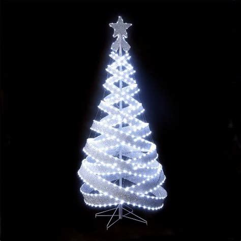 180cm6ft Outdoor And Indoor Silver 818 Led Spiral Tape Pop Up Christmas Tree Uk