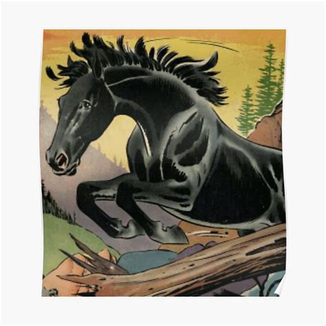 "Black Horse" Poster for Sale by heycomics | Redbubble