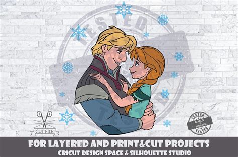 Frozen 2 Svg Anna And Kristoff Svg Design Files For Cricut Silhouette Cut Files Layered And