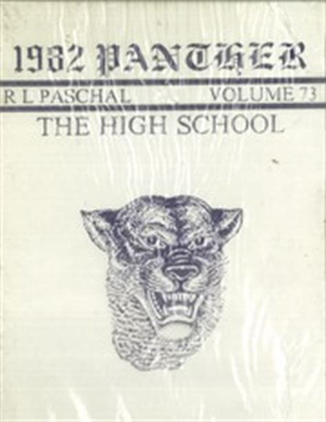 R L Paschal High School - Panther Yearbook (Fort Worth, TX), Covers 1 - 15