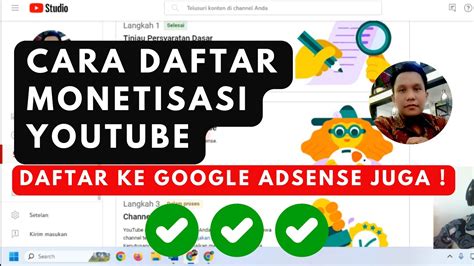 Cara Daftar Monetisasi Youtube Proses Pengajuan Monetisasi Youtube