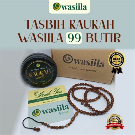 Jual Tasbih Kaukah Wasiila 99 Butir Polos Kayu Kokka Original Shopee