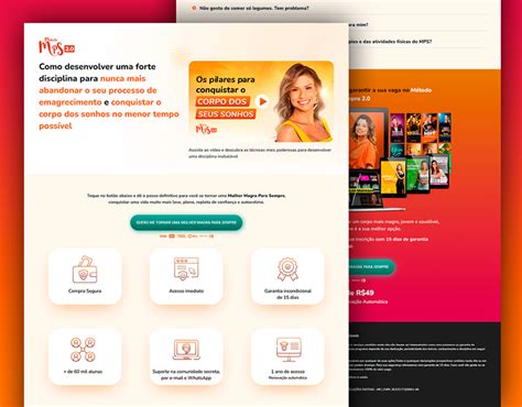 Landing Page De Vendas MPS Karina Peloi Emagrecimento On Behance