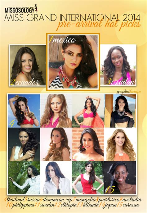 Miss Grand International 2014 Pre Arrival Hot Picks Missosology