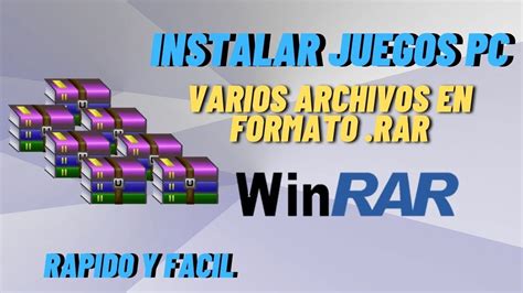 C Mo Instalar Un Archivo Rar En Mi Pc