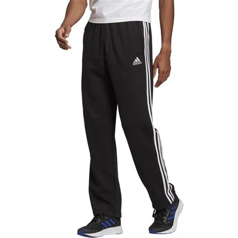 Adidas Essentials Open Hem 3 Stripes Pant Mens Casual