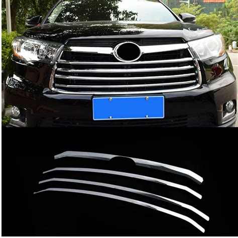 Accessories Fit For Toyota Highlander Kluger Chrome Front