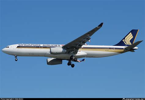 9V STR Singapore Airlines Airbus A330 343 Photo By Aldo Bidini ID