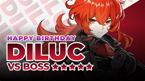 Happy Birthday Diluc Genshin Impact Youtube