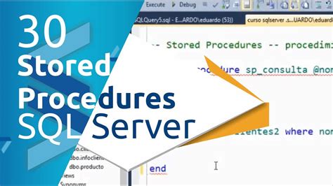 Sql Server Stored Procedure Procedimiento Almacenado Youtube