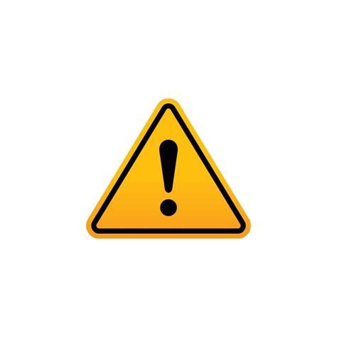caution warning symbol vector yellow triangle vector  vector