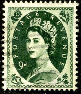 Stamp Queen Elizabeth Ii Predecimal Wilding United Kingdom Of Great