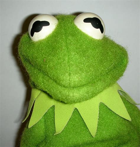 Vintage Kermit the Frog Hand Puppet Jim Henson Muppet Puppet