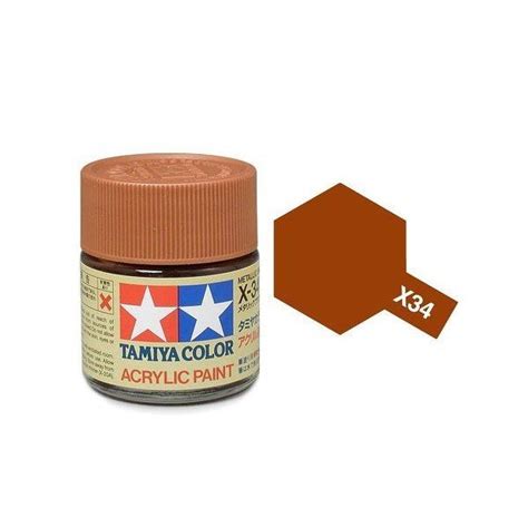 Tamiya 81034 Acryl X 34 Metallic Brown 23ml Tamiya Color Acrylic