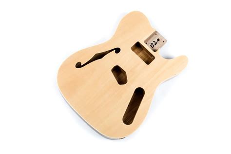 NATURAL FINISH ASH TELECASTER THINLINE GUITAR BODY - Clandestine ...