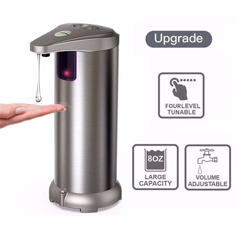 New Hands Touchless Stainless Steel Automatic Soap Dispenser Motion