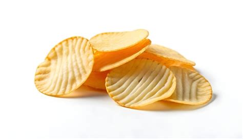 Premium Photo Potato Chip Snack Isolated On White Background