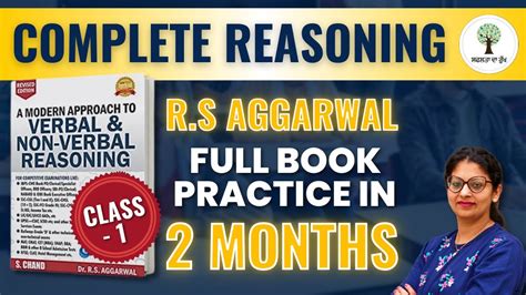 Complete R S Aggarwal Book In Months Reasoning Class Harjeet