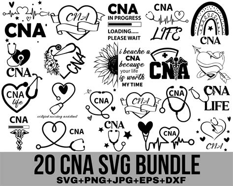 Cna Svg Bundle Nurse Svg Nurse Assistant Svg Medical Svg Etsy