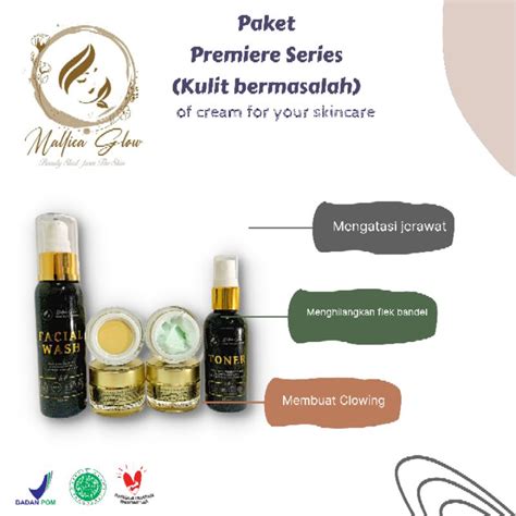 Jual Mallica Glow Paket Premiere Kulit Bermasalah Shopee Indonesia