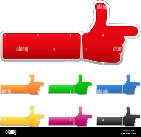 Vector Pointing Hand Stock Vector Image & Art - Alamy